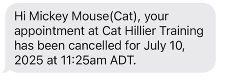 sms cancel text